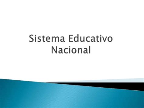 Sistema Educativo Nacional