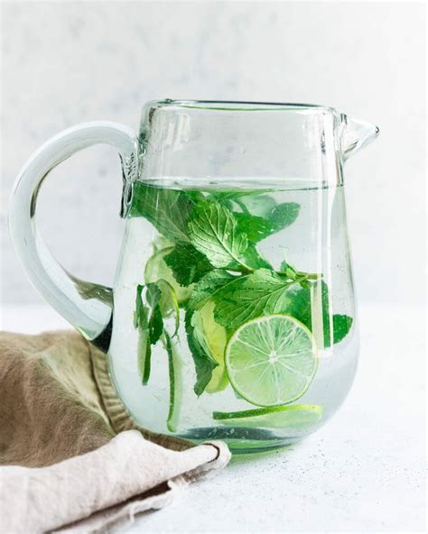 Lime Water Recipe With Mint Healthy Drink A Couple Cooks