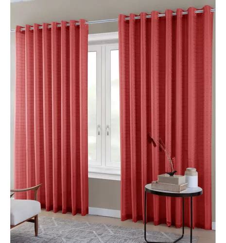 Cortina Blackout Pvc Tecido Voil Xadrez X Cor Vermelho