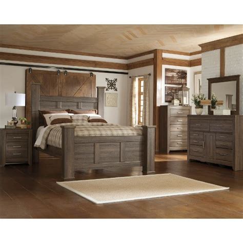 Rustic Modern Driftwood 4 Piece King Bedroom Set RC Willey