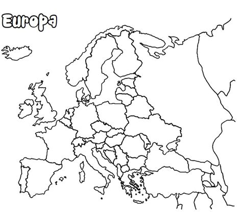 Dibujos de mapa europa niños para colorear vsun