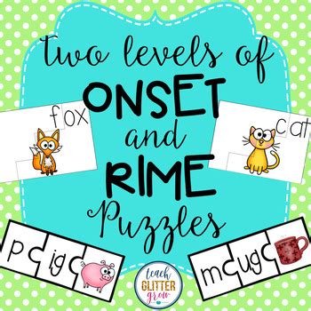 Differentiated Onset and Rime Puzzles by Teach Glitter Grow | TpT