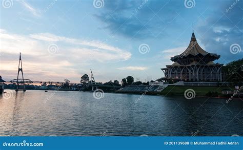 The Sarawak Legislative Building Or Dewan Undangan Negeri Sarawak At