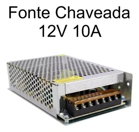 Fonte Chaveada Colméia 12v 10a 120w Cftv Câmera Led Bivolt