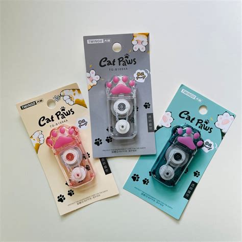 Cute Kawaii Cat Paw Correction Tape White Out Tape Cute Stationary