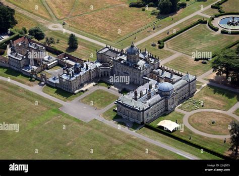 Aerial View Of Castle Howard Near Malton North Yorkshire Stock Photo