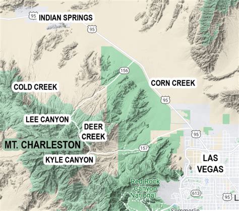 Mt. Charleston Map and Scenic Byway - Mt. Charleston Realty, Inc.