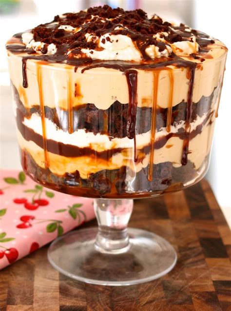 Caramel Cheesecake Brownie Trifle