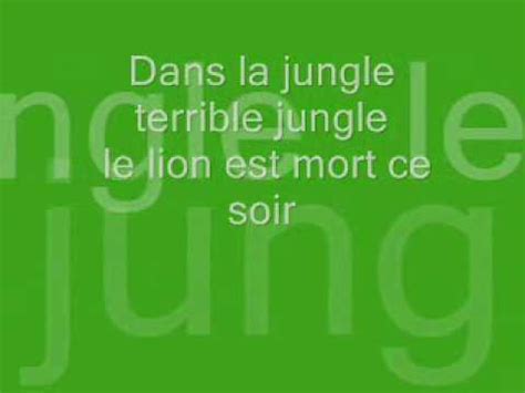 Le Lion Est Mort Ce Soir Lyrics Wmv YouTube