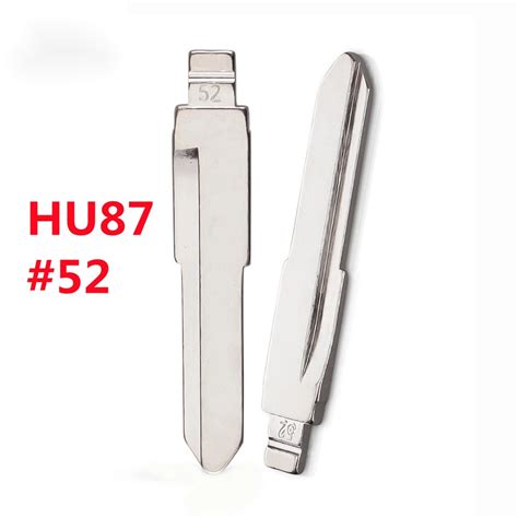 One Piece HU87 Metal Blank Uncut Flip Blade 52 For KD VVDI JMD Remote