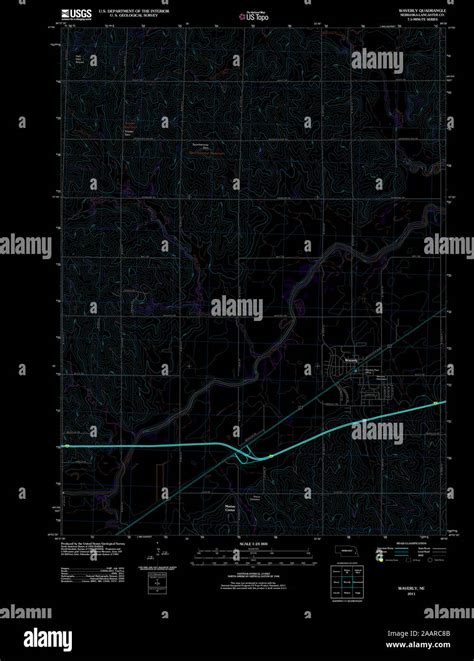 Map Of Waverly Nebraska Hi Res Stock Photography And Images Alamy