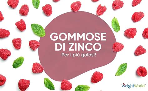 Zinco Integratore Caramelle Gommose Di Zinco Citrato Gusto Lampone