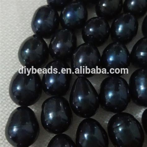 Wholesale Price Natural Fresh Water Rice Pearl 10 11mm Black Loose