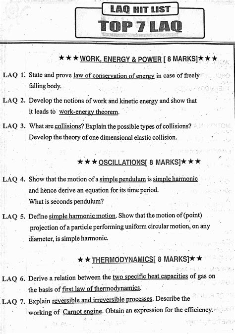 Ap Inter 1st Year Physics All Important Questions For 2022 Public Exams