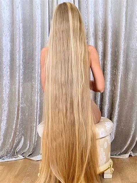 VIDEO Extreme Long Blonde Hair Show Hair Shows Long Blonde Hair