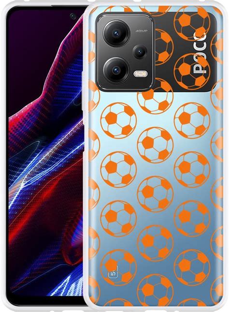 Cazy Hoesje Geschikt Voor Poco X Orange Soccer Balls Bol