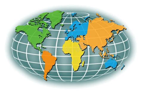 World Map Regions stock illustration. Image of areas - 28066771