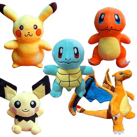 Pelucia Pokemon Fofo Pikachu Charmander Squirtle Bulbasaur Charizard