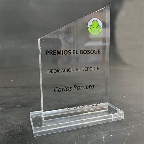 Trofeos En Acr Lico Impreso