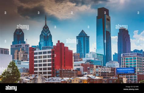 View Of The Philadelphia Skyline From The Reading Viaduct Philadelphia