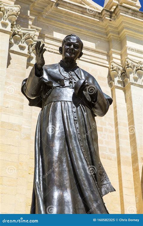 Statue Of Pope John Paul Ii In Gozo Stock Image Image Of Assumption