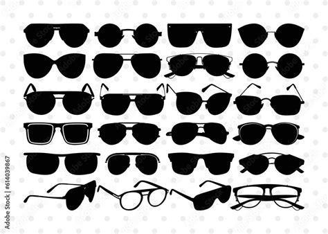 Sunglass Silhouette Sunglass Svg Eyeglasses Svg Sunglasses Svg Spectacles Svg Sunglass