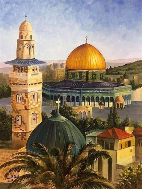 Pin By On Islamic Art Canvas Mosque Art Middle Eastern Art