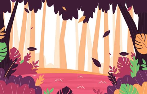 Fallen Leaf Fall Autumn Forest Nature View Vector Art At Vecteezy