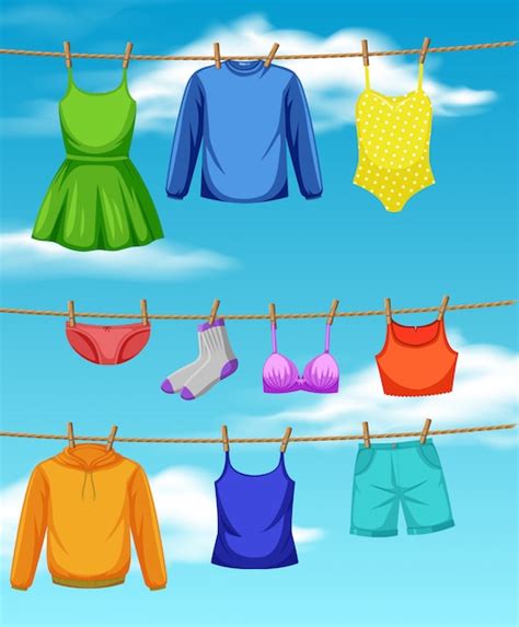 Free Vector Isolated Clothes On The Rack Display