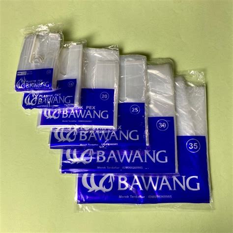 Jual Pack Kresek Bening Pe Pex Uk Bawang Tas