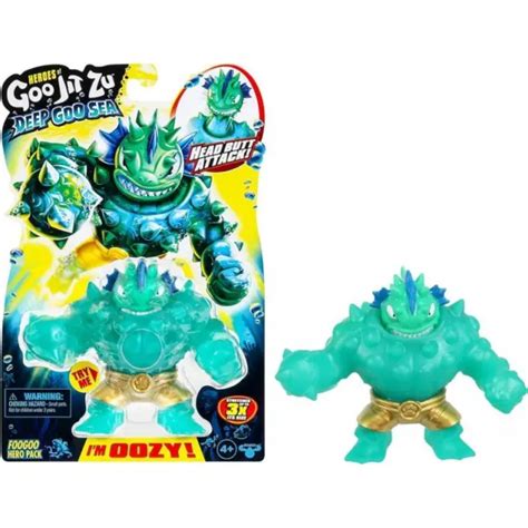 HEROES OF GOO Jit Zu Deep GOO Sea Foogoo Hero Pack OOZY Stretch Figur