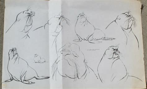 4 Chuck Jones Production Model Sheets From The White Seal 1975