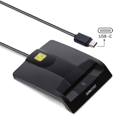 Type C Smart Card Reader Saicoo Dod Military Usb C Common Access Cac