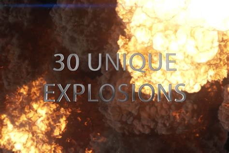 30 Massive Vfx Explosions Pack Eldamar Studio