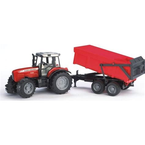 Tracteur Massey Fergusson 7480 Fourche BRUDER Cdiscount Jeux Jouets