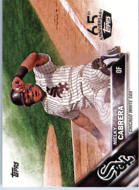 2016 Topps 65th Anniversary Chicago White Sox Baseball Card 122 Melky