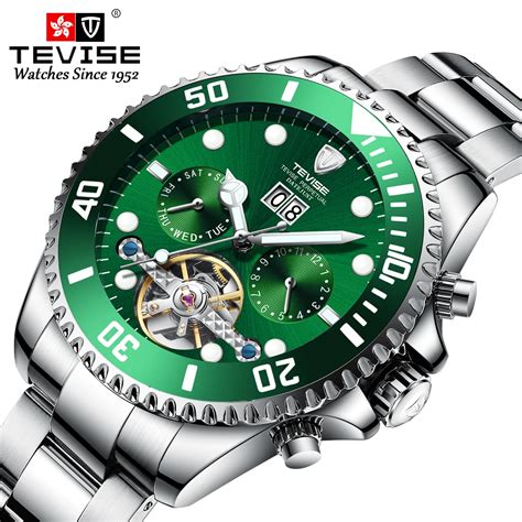 Tevise Top Ten Luxury Brand Mens Luxury Brand Multifunction Mechanical