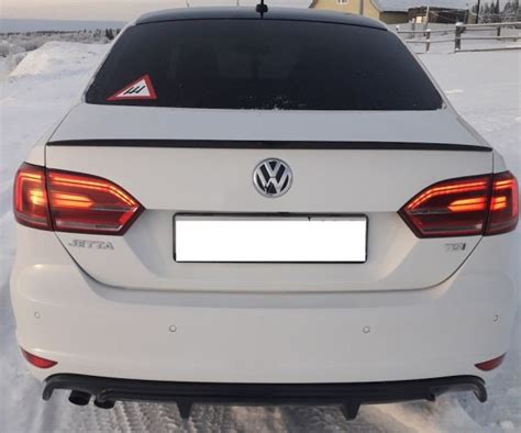 Aleron Spoiler Para Vw Jetta A Trasero Labial Ala Negro Lustroso