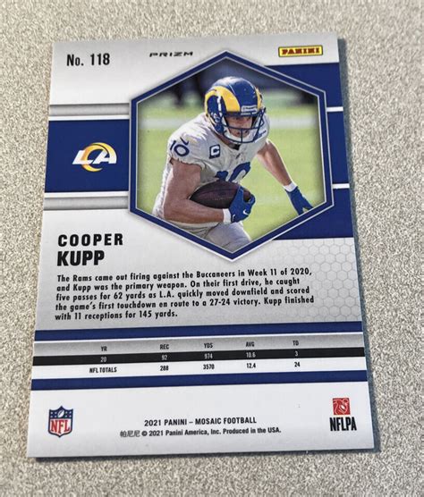 2021 Panini Mosaic Green Mosaic Prizm 118 Cooper Kupp Rams EBay