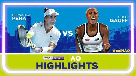 Bernarda Pera Vs Coco Gauff 3rd Round Australian Open 2023 Highlights