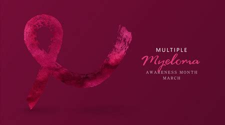 March Multiple Myeloma Awareness Month Banner Vector Image