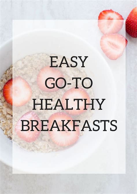 4 Simple Breakfasts You Can Meal Prep A Simplified Life Breakfast Easy Breakfast Healthy