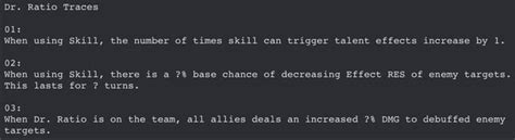 Dr Ratio Kit, Eidolons, and traces. : r/DrRatioMainse