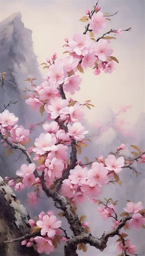 Pin By Tina Hall On Wallpapers In Cherry Blossom Painting