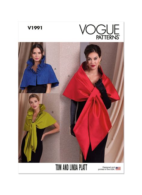 Vogue Patterns V Misses Wraps By Tom Linda Platt Sewdirect