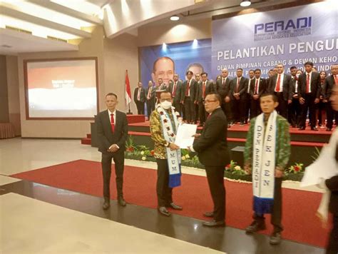 Pengurus Peradi Tangerang Raya Periode Dilantik Info Tangerang