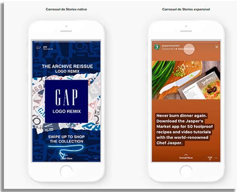 Como fazer anúncios de carrossel no Stories