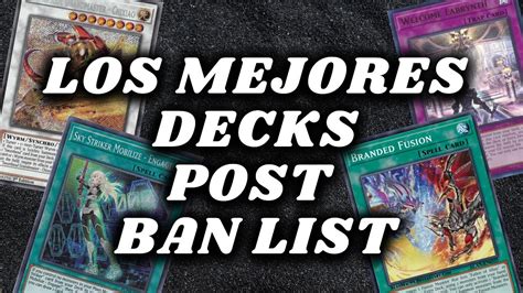 LOS MEJORES DECKS POST BAN LIST JUNIO 5 2023 YouTube