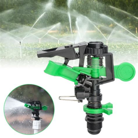 Outdoor Impact Sprinkler Attachment Irrigation System Abs Plastic Head