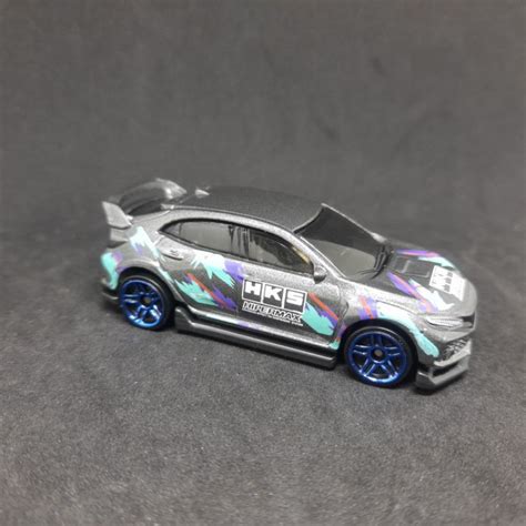 Hot Wheels Honda Civic Type R FK Unspun Unrivet HKS Mainline HotWheels Shopee Malaysia